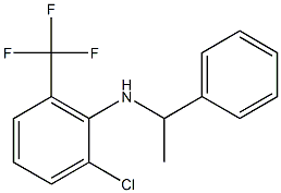 2-chloro-N-(1-phenylethyl)-6-(trifluoromethyl)aniline,,结构式