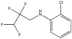 2-chloro-N-(2,2,3,3-tetrafluoropropyl)aniline Structure