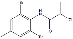 2-chloro-N-(2,6-dibromo-4-methylphenyl)propanamide 结构式