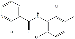 2-chloro-N-(2,6-dichloro-3-methylphenyl)pyridine-3-carboxamide,,结构式