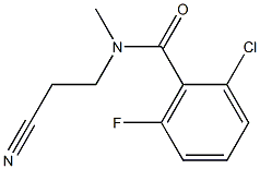 2-chloro-N-(2-cyanoethyl)-6-fluoro-N-methylbenzamide,,结构式