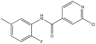 2-chloro-N-(2-fluoro-5-methylphenyl)pyridine-4-carboxamide Structure