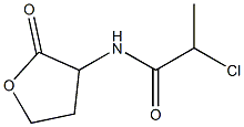 2-chloro-N-(2-oxooxolan-3-yl)propanamide 化学構造式