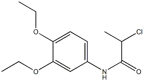 2-chloro-N-(3,4-diethoxyphenyl)propanamide Structure