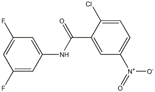 2-chloro-N-(3,5-difluorophenyl)-5-nitrobenzamide Structure