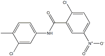 2-chloro-N-(3-chloro-4-methylphenyl)-5-nitrobenzamide Structure