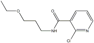 2-chloro-N-(3-ethoxypropyl)pyridine-3-carboxamide Structure