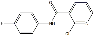 2-chloro-N-(4-fluorophenyl)pyridine-3-carboxamide,,结构式