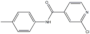 2-chloro-N-(4-methylphenyl)pyridine-4-carboxamide 结构式