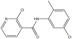 2-chloro-N-(5-chloro-2-methylphenyl)nicotinamide Structure