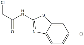2-chloro-N-(6-chloro-1,3-benzothiazol-2-yl)acetamide Struktur