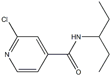 2-chloro-N-(pentan-3-yl)pyridine-4-carboxamide Structure