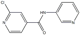 2-chloro-N-(pyridin-3-yl)pyridine-4-carboxamide 化学構造式