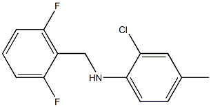 2-chloro-N-[(2,6-difluorophenyl)methyl]-4-methylaniline,,结构式
