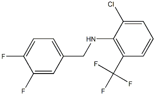  2-chloro-N-[(3,4-difluorophenyl)methyl]-6-(trifluoromethyl)aniline