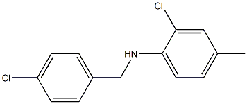 2-chloro-N-[(4-chlorophenyl)methyl]-4-methylaniline|