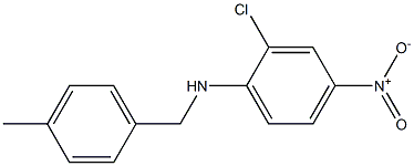  2-chloro-N-[(4-methylphenyl)methyl]-4-nitroaniline