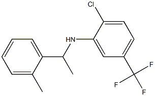 2-chloro-N-[1-(2-methylphenyl)ethyl]-5-(trifluoromethyl)aniline|