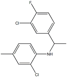 2-chloro-N-[1-(3-chloro-4-fluorophenyl)ethyl]-4-methylaniline|