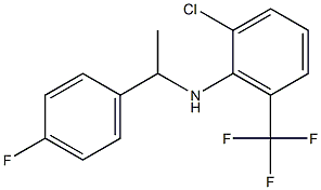 2-chloro-N-[1-(4-fluorophenyl)ethyl]-6-(trifluoromethyl)aniline Structure