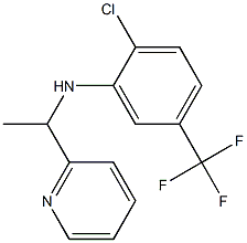 2-chloro-N-[1-(pyridin-2-yl)ethyl]-5-(trifluoromethyl)aniline Structure