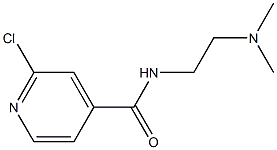 2-chloro-N-[2-(dimethylamino)ethyl]pyridine-4-carboxamide 结构式