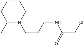 2-chloro-N-[3-(2-methylpiperidin-1-yl)propyl]acetamide 结构式