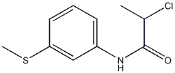 2-chloro-N-[3-(methylthio)phenyl]propanamide 结构式