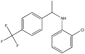 2-chloro-N-{1-[4-(trifluoromethyl)phenyl]ethyl}aniline 结构式