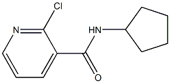 2-chloro-N-cyclopentylpyridine-3-carboxamide 结构式