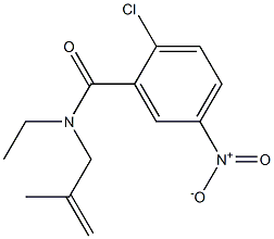 2-chloro-N-ethyl-N-(2-methylprop-2-enyl)-5-nitrobenzamide Structure