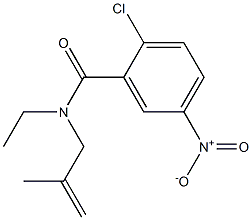 2-chloro-N-ethyl-N-(2-methylprop-2-enyl)-5-nitrobenzamide,,结构式