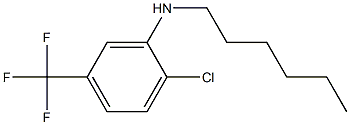 2-chloro-N-hexyl-5-(trifluoromethyl)aniline 化学構造式