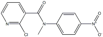 2-chloro-N-methyl-N-(4-nitrophenyl)pyridine-3-carboxamide,,结构式