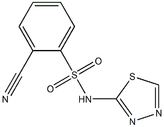 2-cyano-N-(1,3,4-thiadiazol-2-yl)benzene-1-sulfonamide