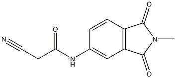 2-cyano-N-(2-methyl-1,3-dioxo-2,3-dihydro-1H-isoindol-5-yl)acetamide,,结构式
