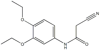 2-cyano-N-(3,4-diethoxyphenyl)acetamide,,结构式