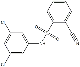 2-cyano-N-(3,5-dichlorophenyl)benzene-1-sulfonamide