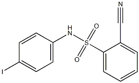 2-cyano-N-(4-iodophenyl)benzene-1-sulfonamide 结构式