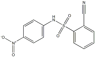 2-cyano-N-(4-nitrophenyl)benzene-1-sulfonamide