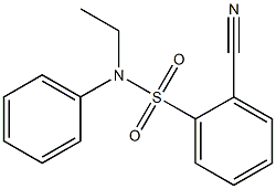 2-cyano-N-ethyl-N-phenylbenzenesulfonamide,,结构式