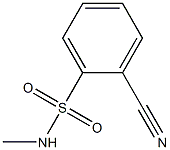 2-cyano-N-methylbenzenesulfonamide Struktur