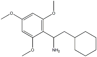 2-cyclohexyl-1-(2,4,6-trimethoxyphenyl)ethan-1-amine Struktur