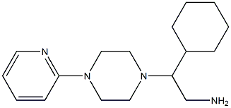 2-cyclohexyl-2-[4-(pyridin-2-yl)piperazin-1-yl]ethan-1-amine Structure