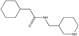 2-cyclohexyl-N-(piperidin-3-ylmethyl)acetamide Structure