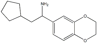  2-cyclopentyl-1-(2,3-dihydro-1,4-benzodioxin-6-yl)ethan-1-amine