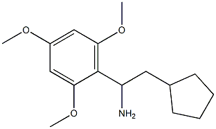 2-cyclopentyl-1-(2,4,6-trimethoxyphenyl)ethan-1-amine 结构式