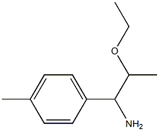 2-ethoxy-1-(4-methylphenyl)propan-1-amine,,结构式