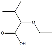 2-ethoxy-3-methylbutanoic acid 化学構造式