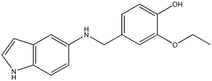 2-ethoxy-4-[(1H-indol-5-ylamino)methyl]phenol Structure